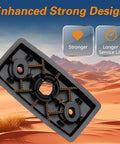Jeep Wrangler Driver Side Sun Visor Mounting Clip Replacement Left Side Black Sun Visor Bracket For 2012 2013 2014 2015 2016 2017 2018 Beefed Up PP Plastic Easy Install Repair Clip on desert background with enhanced design tagline