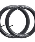 Two Pack 20 Inch Bike Tubes 20x1.75 To 2.125 Premium Butyl Inner Tubes With 32mm Schrader Valve Built To Last For Kids Road MTB City And BMX