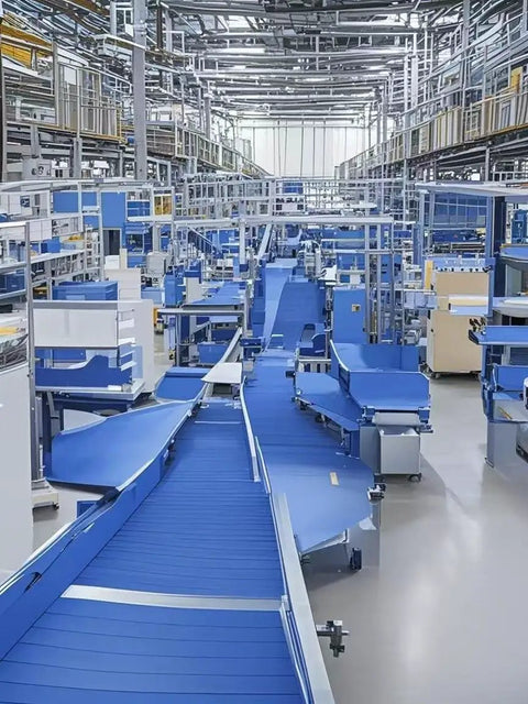 Built Like A Tank Blue PVC Conveyor Belt For Warehouse And Manufacturing Lines Featuring Abrasion Oil Heat Resistant Reinforced Polyester Core With Low Maintenance And Reliable Daily Performance