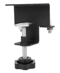 No Sweat 2 Piece Cabinet Clamps For Drawer Face Frame Positioning Quick Install Guide showing a steel clamp with rubber base.