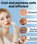 Woman using 7 In 1 Hydrogen Oxygen Facial Machine For Skin Care Go To At Home Spa Device focusing on moisturizing, pore shrinking.