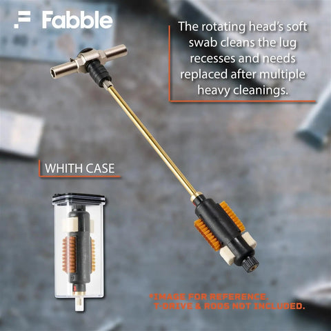Badass Bolt Action Cleaner Bundle For Model 700 Platform With Quick Action Brush Five Swabs And Ultra Plush Microfiber Towel No Stress Field Maintenance Kit Smooth Running Setup, swab with rotating head for bolt cleaning.