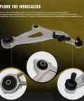 10 Piece Beefed Up Front Suspension Kit For 2013 To 2020 Nissan Pathfinder And Infiniti QX60 JX35 Includes Front Lower Control Arm With Ball Joint Sway Bar End Links And Outer Inner Tie Rods.