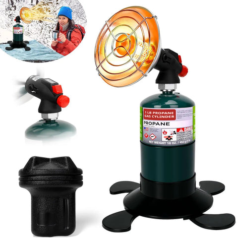 Portable Propane Heater For Camping And Outdoorsy Go To Cordless Gas Heater With Foldable Tank Holder ideal for small spaces