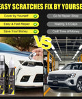 Volkswagen Touch Up Paint Kit Opal White And Oryx White Exact Color Match 2 In 1 Scratch Repair for nicks and chips on VW Atlas
