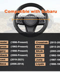 Subaru Steering Wheel Cover Custom Fit For Forester Outback Crosstrek 14.5-15 Inch Premium Microfiber Diagram