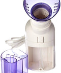 Steam Mist Inhaler For Home Use With Adjustable Vapor Allergy And Cold Relief Aromatherapy Ready Latex Free Easy Quick Six To Nine Minute Therapy Soothing Steady Vapor For Bronchitis Colds Flu Laryngitis Rhinitis Sinusitis And More, showing detached water chamber