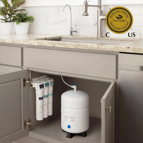 Replacement Filter Set For Capella RC250 Reverse Osmosis System Featuring Activated Carbon Plus under kitchen sink