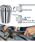 Get A Durable Spring Collet Set With Multiple Sizes Like Er8 And Er11 For Precision Work. High quality steel collet in use with router.