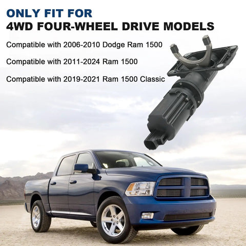 Front Differential Lock Actuator Replacement For 2011-2021 Ram 1500 4x4 And 2006-2010 Dodge Ram 1500 Classic 4WD Hub Lock Kit