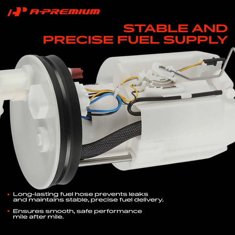 Electric Fuel Pump Module Assembly For Chrysler Sebring Dodge Stratus Mitsubishi Eclipse Straight Bolt In Replacement showing internal wiring and fuel hose.