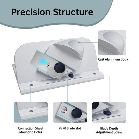 Slick Retractable Mat Cutter Featuring Drop Dead Easy Depth Knob And Hella Sharp 45 Degree Bevel Blade For Hassle Free Framing Custom Artwork And Picture Frame Mats Up To Eight Ply