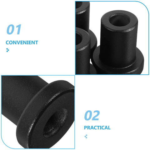 Heavy Duty Carbon Steel Barn Door Clamps Set With Flat Door Spacers For Sliding Track And Replacement, close-up.