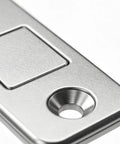 Close-up of Ultra Thin Magnetic Door Catch With Self Adhesive Backing No Drill Install For Cabinets Drawers Closets