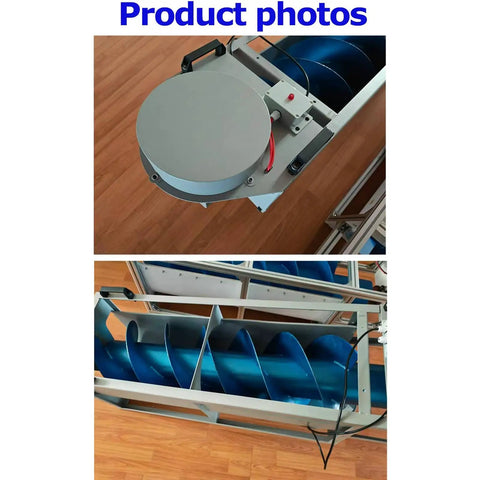 Archimedes Spiral Hydraulic Generator 1500W Portable Water Turbine With Magnetic Levitation Core, top and side view