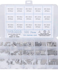 Built Tough 300 Piece Stainless Steel Dowel Pins Set M2 M3 M4 304 Grade Shelf Support Pegs Assortment Kit in open box