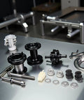 1 Set E-Bike Hub Motor Axle Kit With Front Lock Nut, Lock Washer And Nut Cover For 12mm Shaft, Fits 12mm E-Bike Hub Motors
