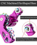 Single Speed Chain Tensioner Kit For Hardtail MTB BMX DJ And Folding Bikes, CNC machined fin-shaped base with 11T guide pulley.