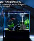 Submersible Pump 400GPH Ultra Quiet With Overheating Protection in aquarium, showcasing quiet operation and water flow