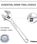 Beefy 12 Inch Adjustable Wrench Heavy Duty Crescent Style Tool With CRV Steel Jaw Rust Resistant Drop Forged Construction
