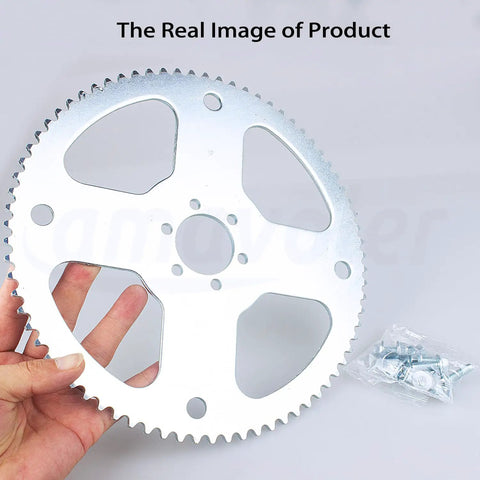 Rear Chain Sprocket 75 Tooth For 35 Chain Heavy Duty Aftermarket Parts Fit CT100U CC100X Baja Doodle Bug DB30 in hand