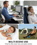 U Shaped Memory Foam Travel Pillow For Airplane And Car, Cozy Mushroom And Butterfly Plant Design used in various settings