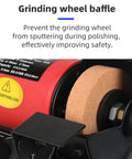 Grinding wheel baffle of Badass Mini Bench Grinder With Variable Speed Up To 10000 RPM and Flexible Shaft Kit, improving safety during use.
