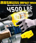 Heavy Duty Cordless Rivet Gun Real Deal Electric Fastener Tool With Brushless Motor and Stopper Set for Auto Body Repair, shown in use.