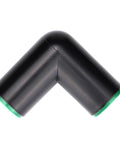 Raindrip 1/2-in compression elbow, loose, black plastic with green ends