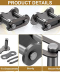 5 Pieces Number 41 Roller Chain Connecting Links Heavy Duty Manganese Steel Master Connector product details