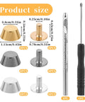 Top Tier Brass Purse Feet For Handbags And Totes - Screw Back Badass Bottom Guards with size and tools included