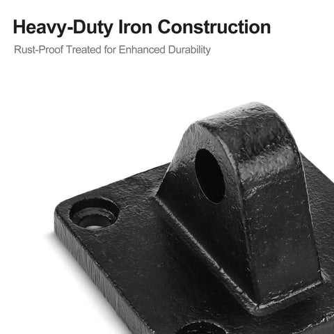 Close-up of Heavy Duty Foot Flange Mount Bracket For 63mm SC Series Pneumatic Cylinders, Iron and Rust Resistant