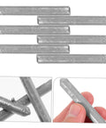 Low Temp Aluminum Welding Rods 6 Pack Aluminum Welding Sticks For Easy, Efficient DIY Repairs. Close-up of hand holding one rod.