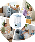Solid Mini Portable Washing Machine With Three Speed Gears For Effortless Underwear And Sock Cleaning showcased with laundry activities.