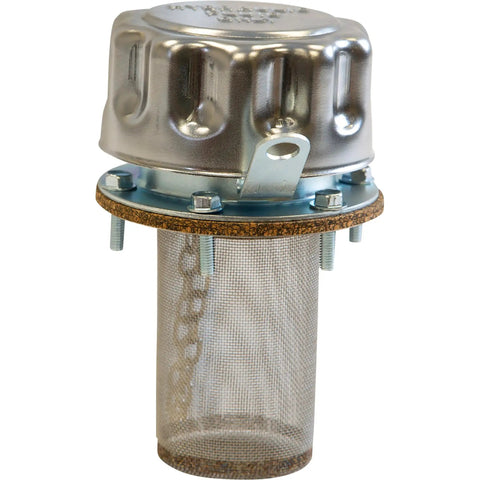 Hydraulic Filler Strainer Breather Cap With Locking Tab 40 Micron Filtration Keeps Contaminants Out While You Fill Tank And Lets It Breathe Model TFA005715L