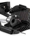 Ultra Light Portal Transmission Tiny Gearbox with Slipper Pad for 1/10 LCG Chassis featuring CNC aluminum case on carbon fiber