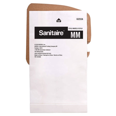 Premium Paper Vacuum Bags For S3680 And SC3680 Canister Vacuums Pack Of Five 63253A White Durable Replacement