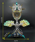 3D Metal Puzzle Kit For Adults Hands-On Can-nibal Flower Mechanical Assembly Model Chom-per Build Jigsaw Craft Brain Teaser Noisy But Fun Desk Decor Gift 770 Plus Pieces For Halloween Premium Stainless Steel Copper Alloy Construction Durable Office, 11.02 x 25 in