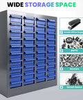 40 Drawers Bolt And Nut Tool Storage Cabinet With 200 Dividers And 80 Label Slots Tough Heavy Duty Alloy Steel Parts Cabinet