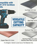 Turn Your Drill Into A Metal Cutting Beast With This Drill Nibbler Attachment A Gear Driven Cutter compatible with 12V-21V cordless drills