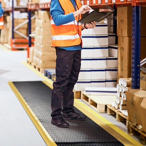 Anti Fatigue Standing Mat For Workshops 3 By 5 Feet Beefed Up Industrial Grade Ergonomic Floor Mat Nearly One Inch Thick Visible