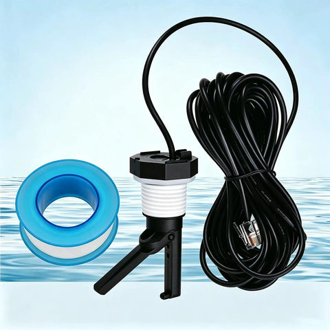 Flow Switch for Hayward Goldline Aquarite Salt Systems and Aqua Rite Pool Chlorine Generators, Reliable Flow Sensor for Hayward Salt Cells, 15 Ft Cable, No-Fuss DIY Replacement for Salt Cell Flow Switch, shown with 1/2-inch threads