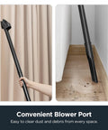 Lightweight Canister Vacuum Cleaner With Hella Powerful 1200 Watt Suction For Carpets Hard Floors And Stairs Comes With Five Dust Bags For Zero Sweat Whole House Cleanup Moves Smooth Yellow blower port for thorough cleaning in corners and curtains.