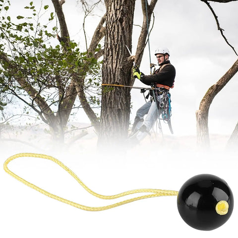 29 Mm Rope Friction Saver Ball For Arborist Tree Climbing, Lightweight Plastic Retriever Gear shown in use