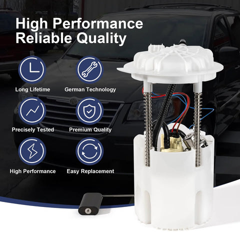 Electric Fuel Pump Module Assembly With Sending Unit O Ring For 2008 2010 Chrysler Town And Country 3.3L 3.8L 4.0L V6 Dodge