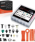 220 Piece Retainer Clip Kit Fastener Replacement Set For Hyundai Venue Body Panel Trim with various clips and tools.