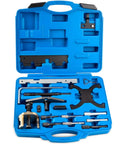 18Piece Engine Timing Tool Kit With Camshaft Lock And Flywheel Lock For Ford EcoBoost TiVCT Duratec Engines in blue case