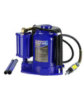 32 Ton Hydraulic Bottle Jack Manual Lift Tool For Auto, Truck, And RV Repair Beefy Heavy Duty Bottle Jack For Cars, SUVs, Trailers, Buses, And Industrial Equipment Blue, with air hose