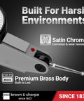 Dial Test Indicator With 0 To 0.030 Inches Range, 0.0005 Inches Graduation, Precise Accuracy For Shaft Alignment And Fine Measurements, Industrial Grade Gauge For Machinists And Shop Floor Pros, brass body, side view