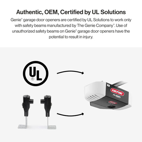 Safe T Beam Replacement Kit For Garage Doors With UL Solutions Certified Safety Beams Includes Sender And Receiver